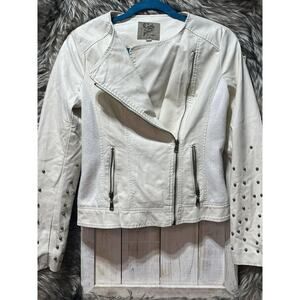 Cat Walk Studio Faux Ivory Leather With Studs Women's Size‎ S
